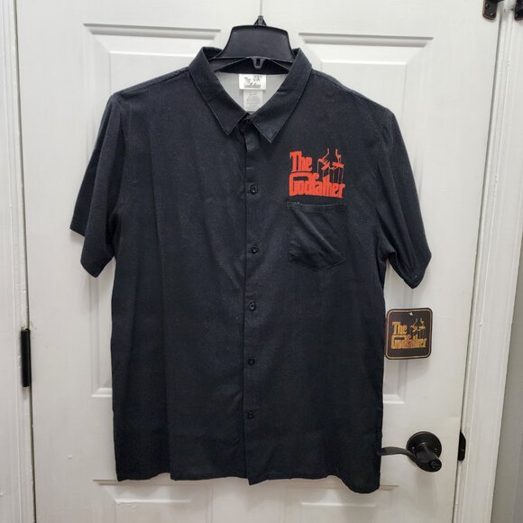 NWT The Godfather Men's Rayon Shirt with Short Sleeves Size S - Picture 2 of 8